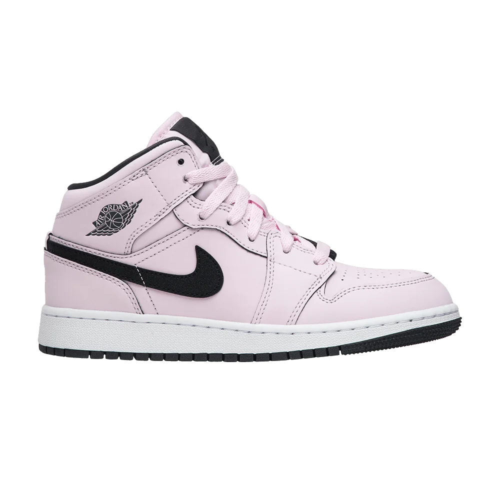 Krossovki-Air-Jordan-1-Mid-GS-Pink-Foam