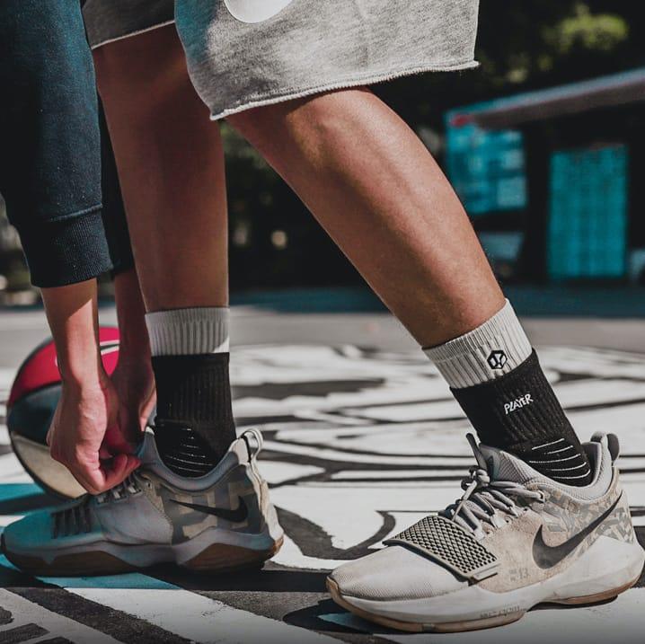 Спортивные носки Ehot Double Black-Grey Crew Socks