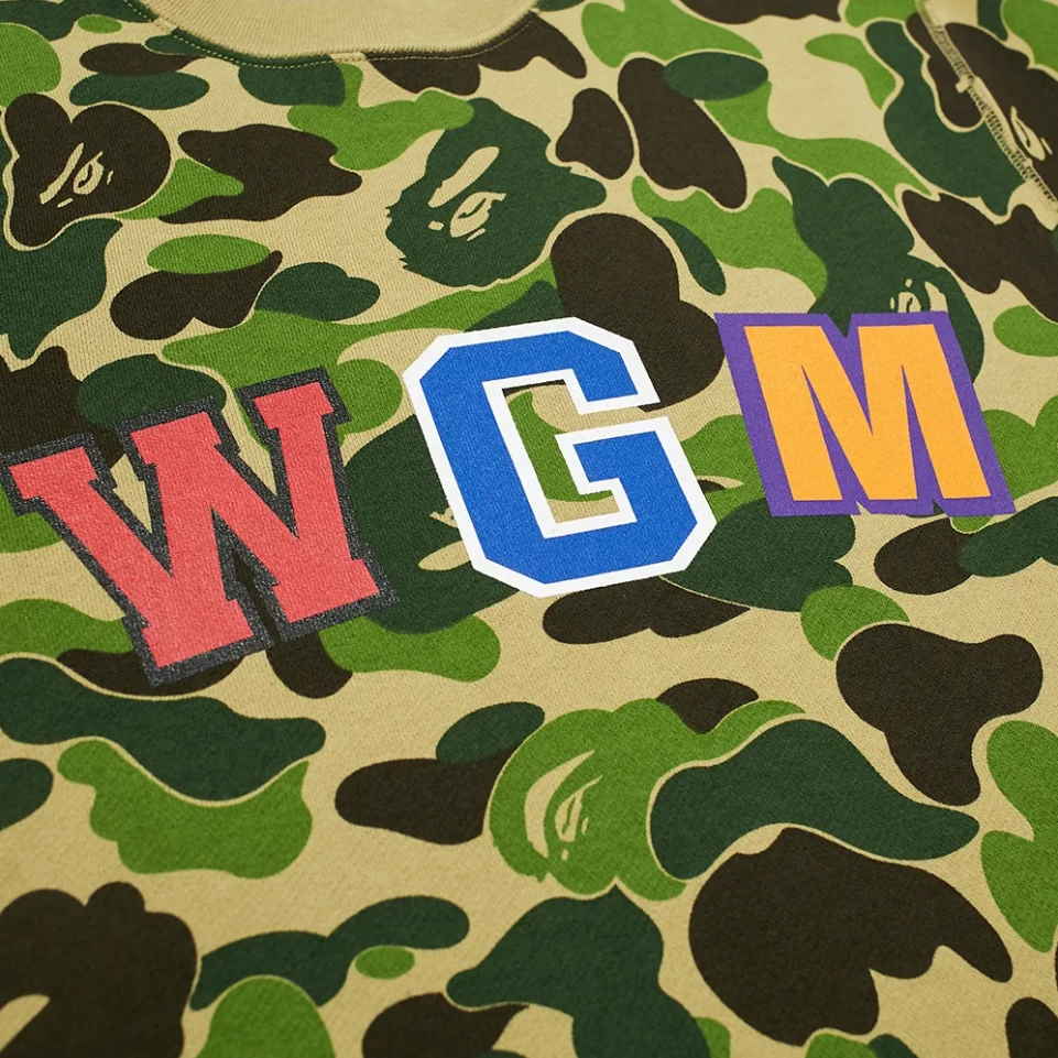 Толстовка BAPE ABC Shark Crewneck Green
