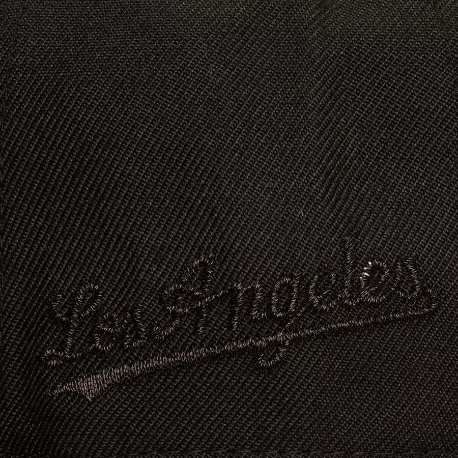 Бейсболка Mitchell & Ness Black Los Angeles Dodgers Pearl Snapback Hat