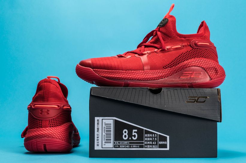 Кроссовки Under Armour Curry 6 Red Heart of the Town