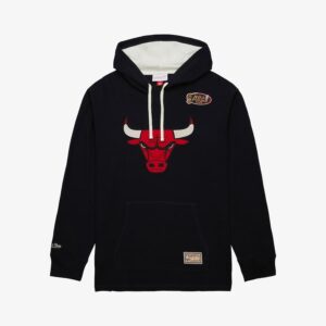 Mitchell-Ness-Black-Chicago-Bulls-Vintage-Logo-Thermal-Lightweight-Pullover-Hoodie-300x300