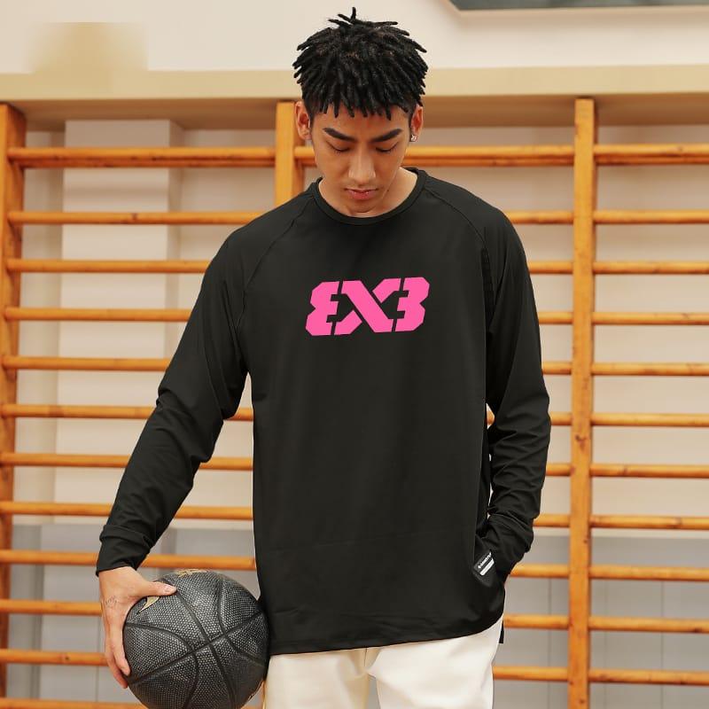 Футболка Ehot 3X3 League Black-Pink Longsleeve