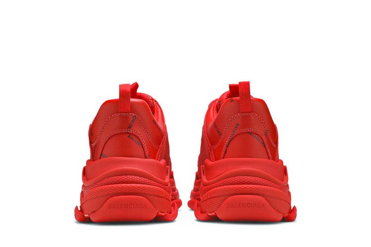Кроссовки Balenciaga Triple S Sneaker 'Allover Logo - Red'