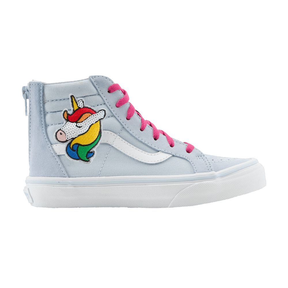 Кроссовки Vans Sk8-Hi Zip Kids 'Sequin Patch - Unicorn'
