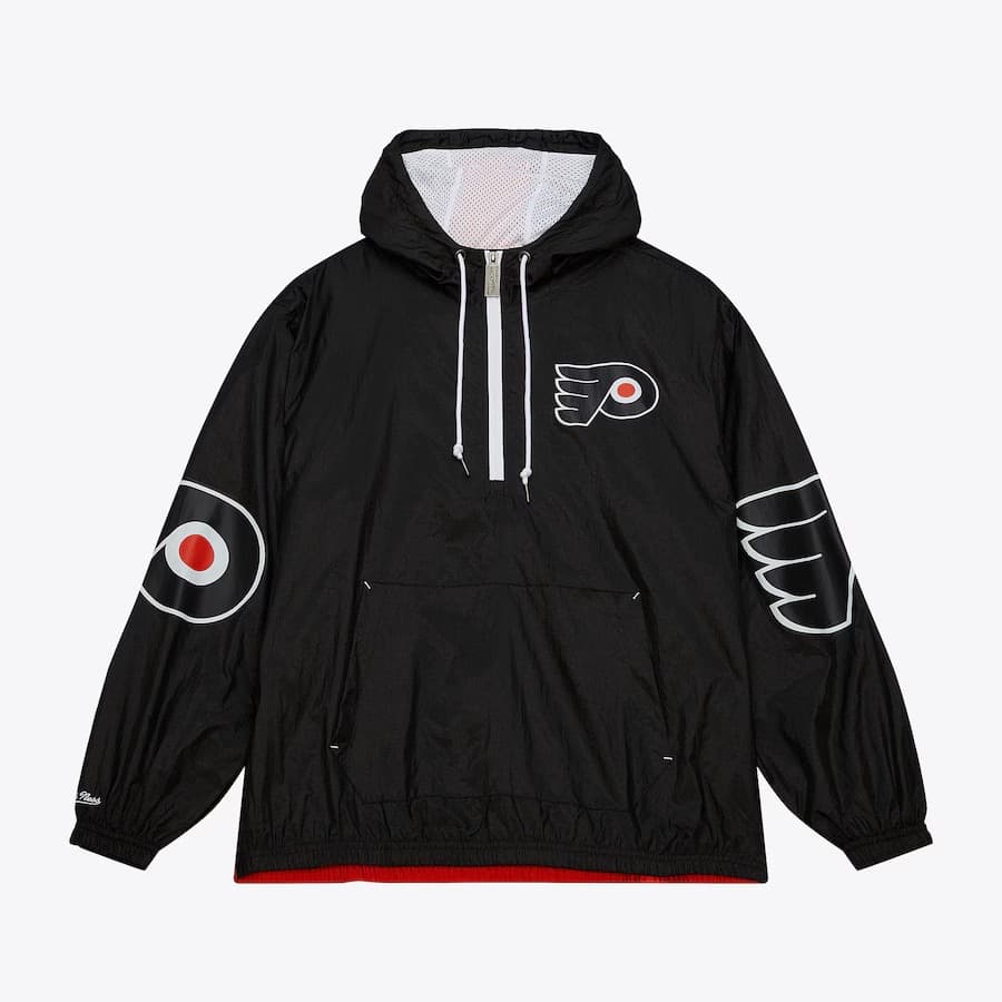 Анорак Mitchell & Ness Black Los Angeles Kings Team 2.0 Anorak Quarter-Zip Windbreaker Jacket