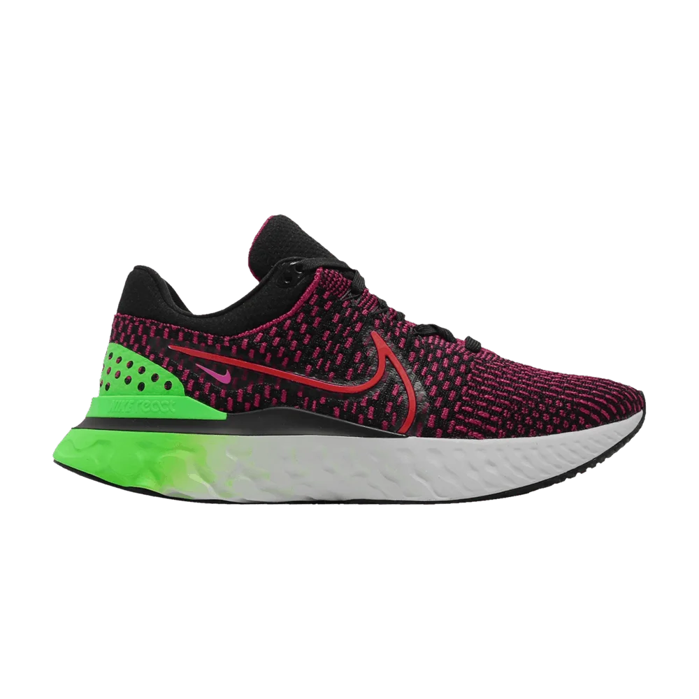 Кроссовки Nike React Infinity Run Flyknit 3 'Siren Red Green Strike'
