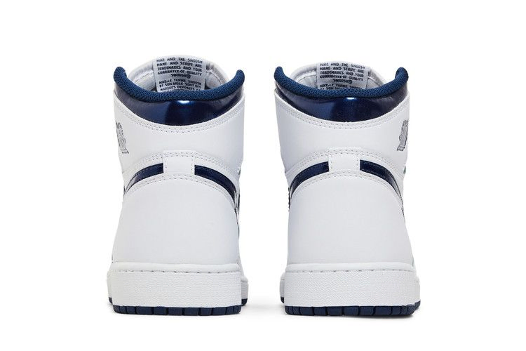Кроссовки Air Jordan 1 Retro High OG BG 'Metallic Navy'