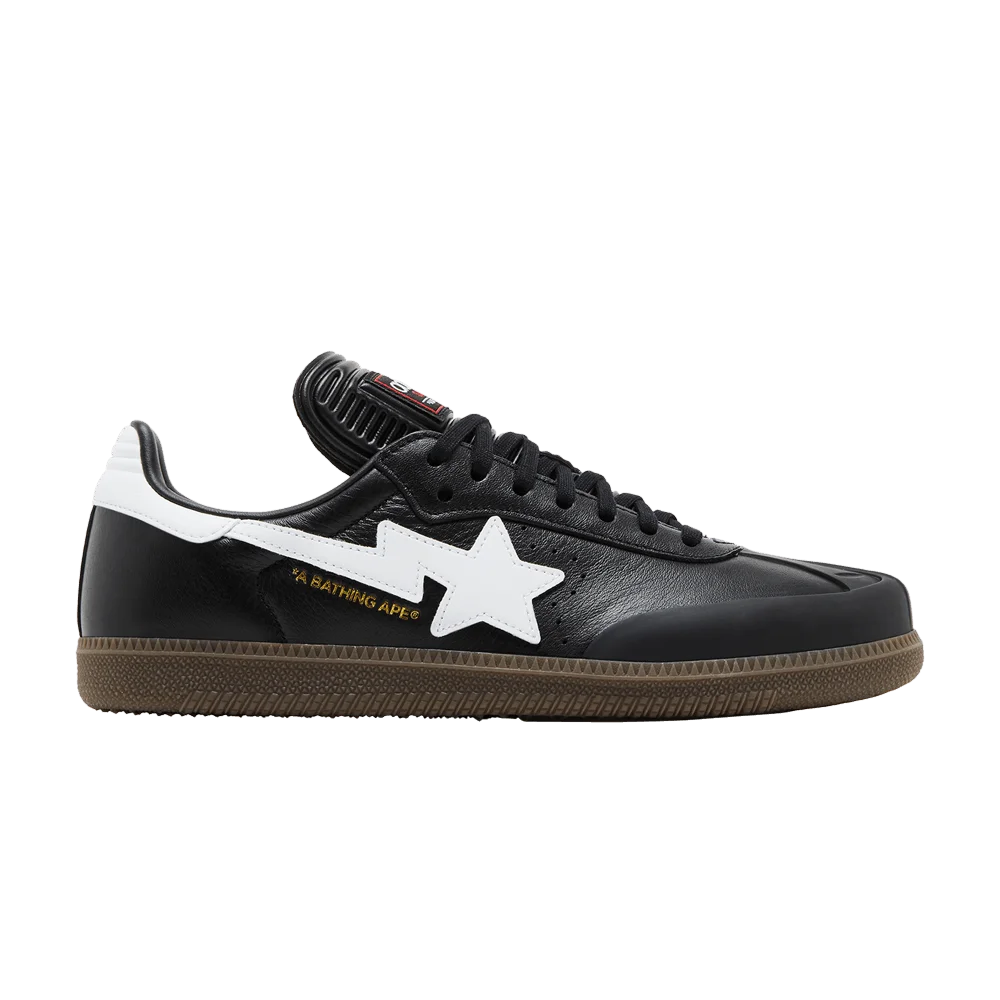 Krossovki-BAPE-x-adidas-Samba-Black-White-Gum