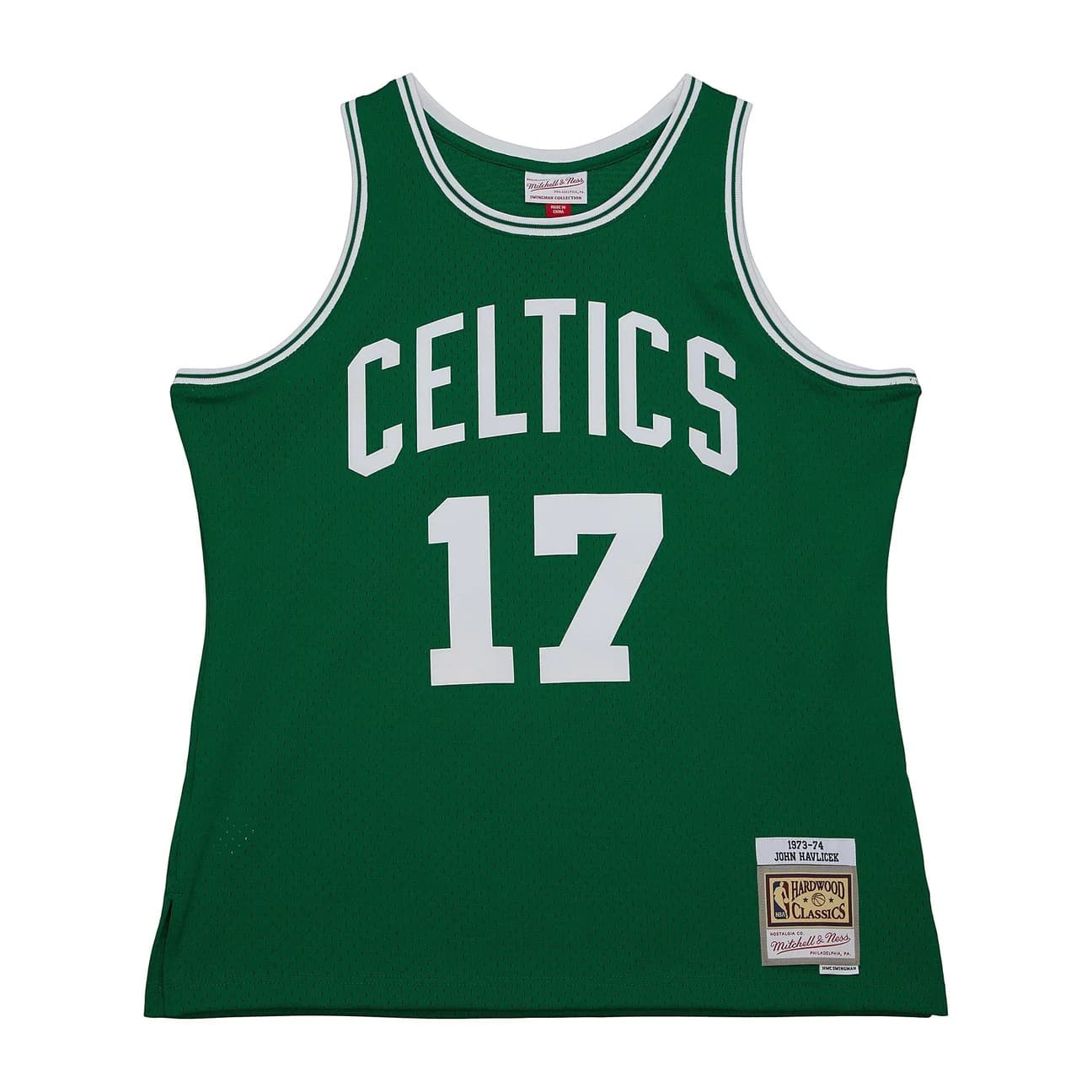 1973-74-John-Havlicek-17-Swingman-Hardwood-Classics-Green-Jersey-1
