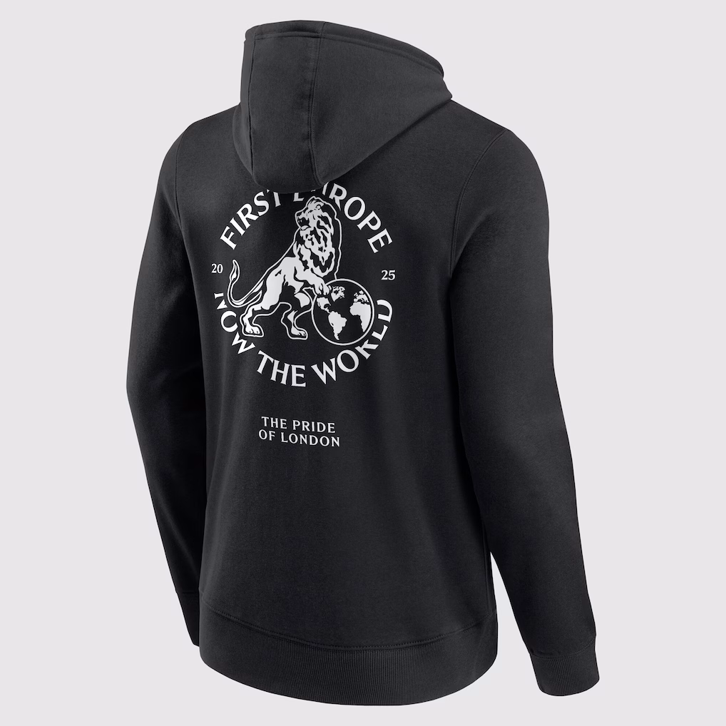 Толстовка Chelsea First Europe, Now the World Graphic Hoodie - Black - Mens