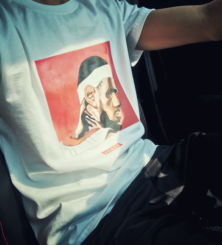 Футболка 2019 NBA James ST FY Basketball Tee White