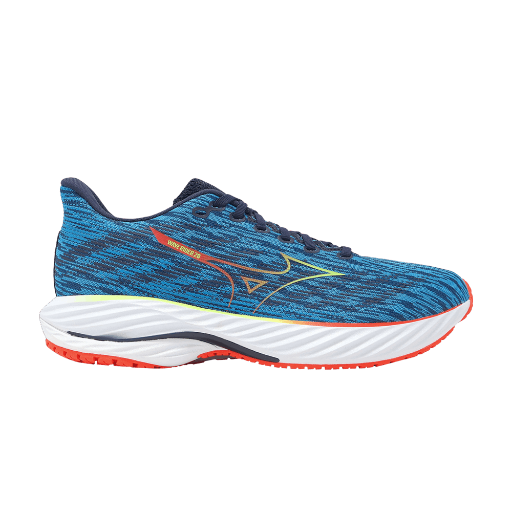 Кроссовки Mizuno Wave Rider 28 'Blue Pace Green Gecko'