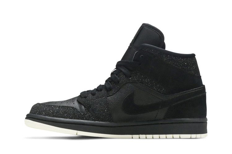 Кроссовки Wmns Air Jordan 1 Mid 'Black Glitter'