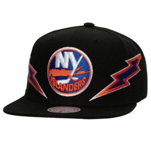Mitchell-Ness-Black-New-York-Islanders-Double-Trouble-Snapback-Hat-300x300