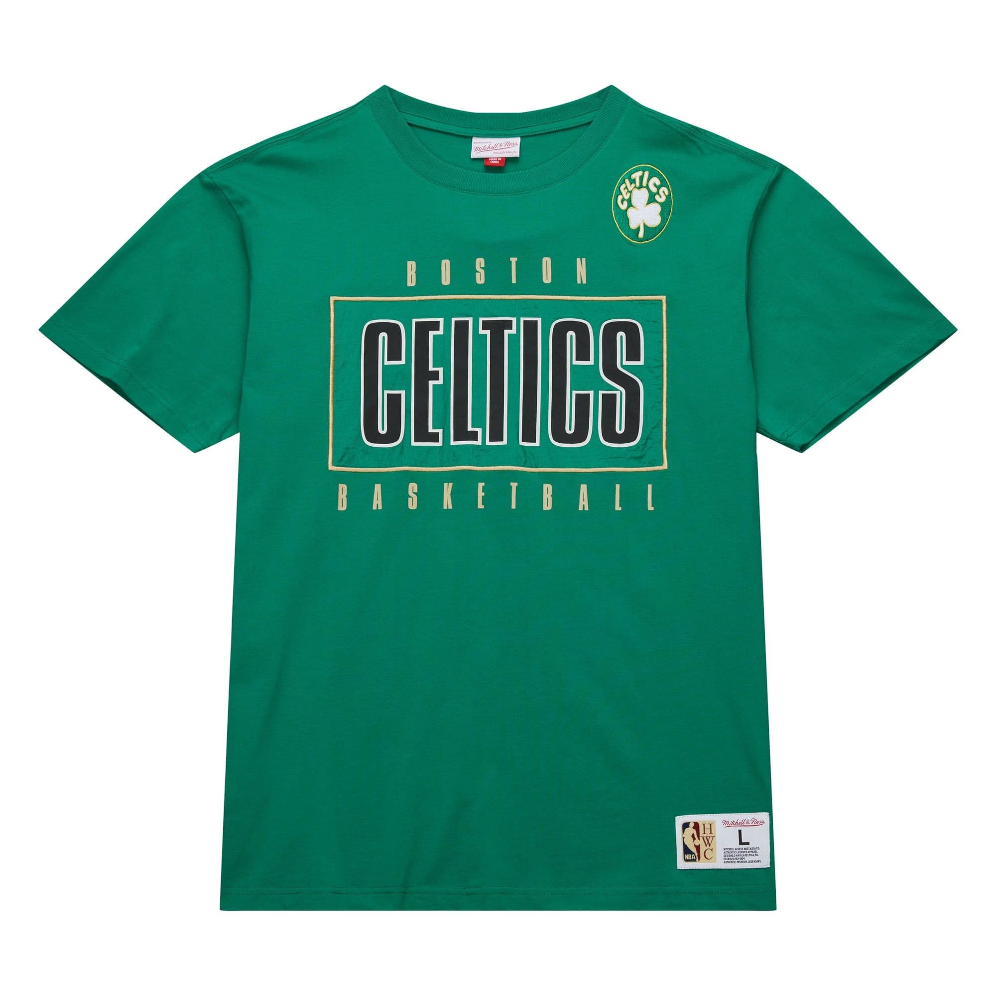 Футболка Mitchell & Ness Team OG 2.0 Premium SS Vintage Logo Boston Celtics T-Shirt