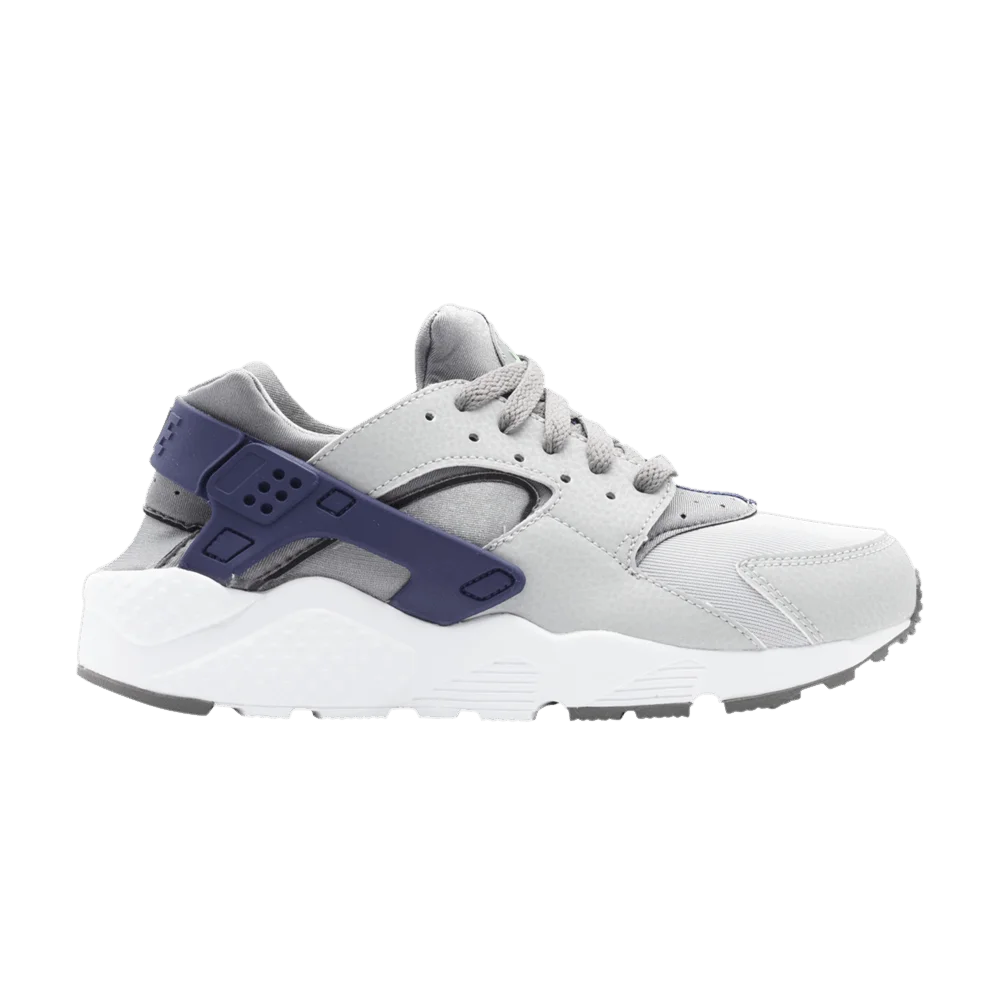 Krossovki-Nike-Huarache-Run-GS-Grey-Deep-Royal-Blue