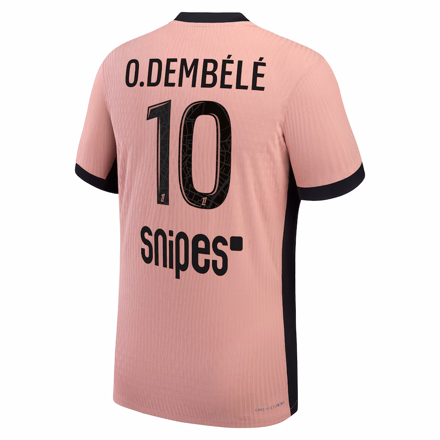 Футбольное джерси PSG Jordan Third Dri-FIT ADV Match Shirt 2024-25 O.Dembélé 10