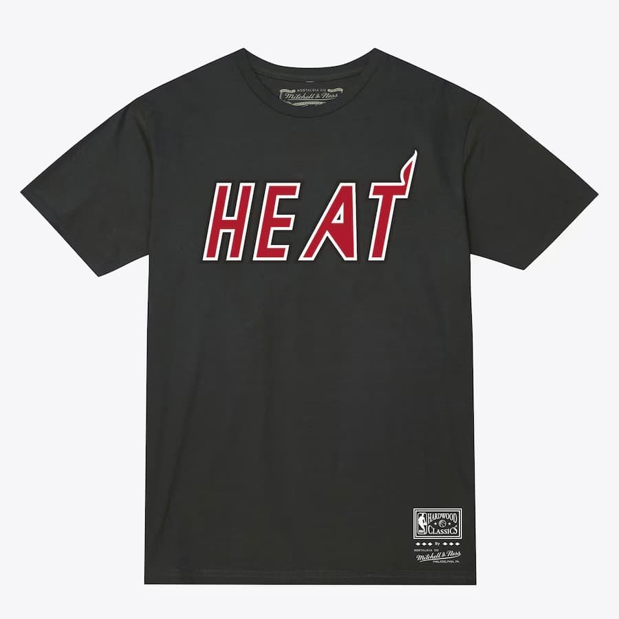 Футболка Mitchell & Ness Heather Charcoal Miami Heat MVP T-Shirt