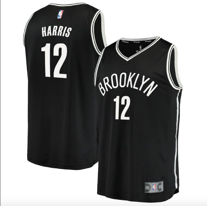 Баскетбольная джерси Brooklyn Nets #12 Joe Harris Fast Break Icon Black Jersey