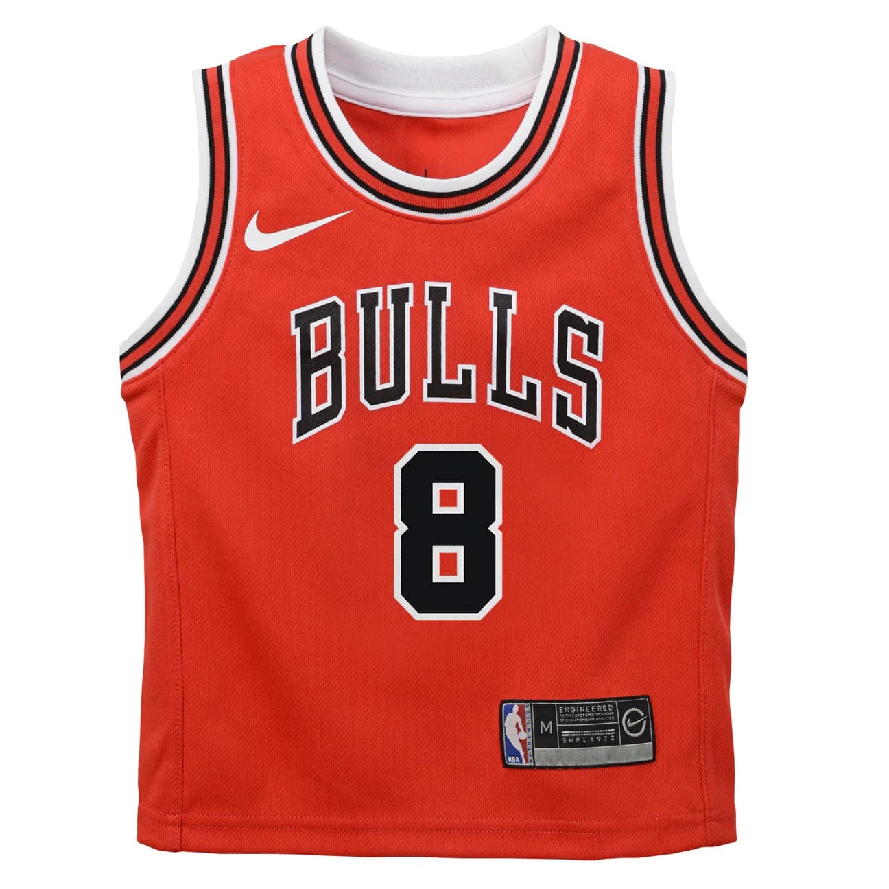 Баскетбольная джерси 2022-23 Chicago Bulls Zach Lavine #8 Boys Icon Edition Red Jersey