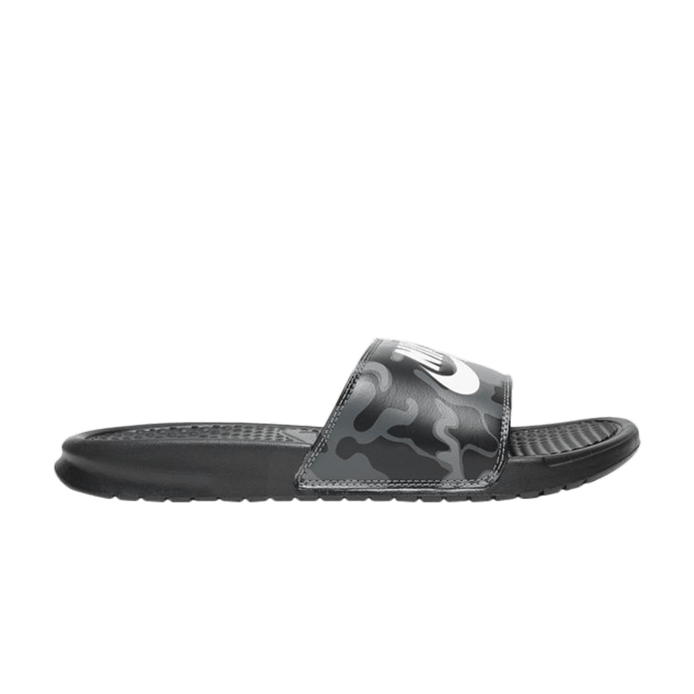 Кроссовки Nike Benassi JDI Print 'Black'