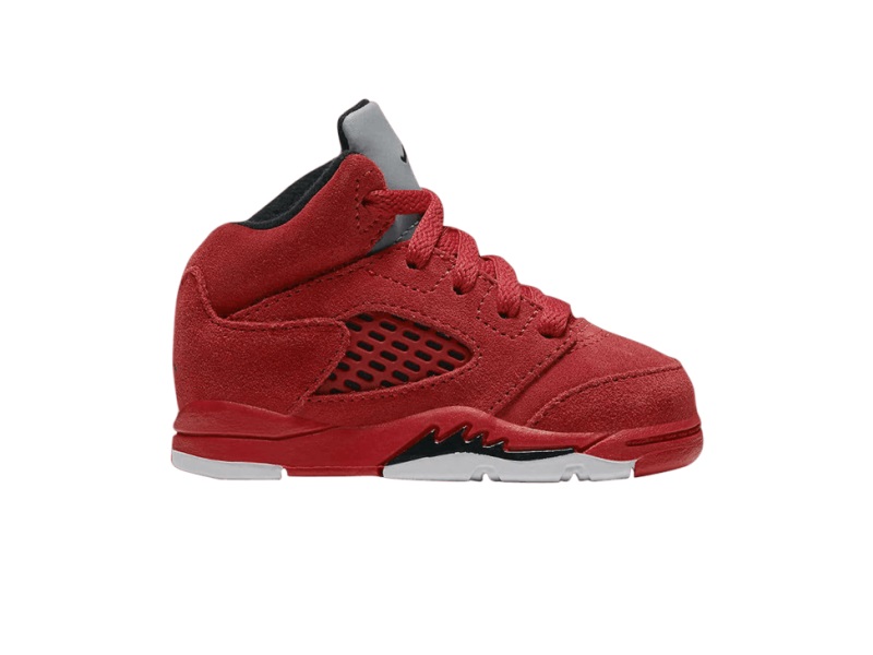 Air-Jordan-5-Retro-TD-Red-Suede