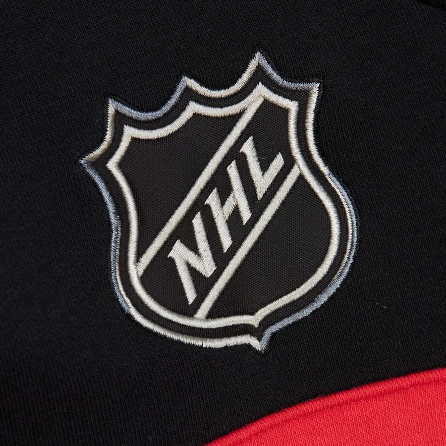Худи Mitchell & Ness Black Carolina Hurricanes Head Coach Fleece Pullover Hoodie