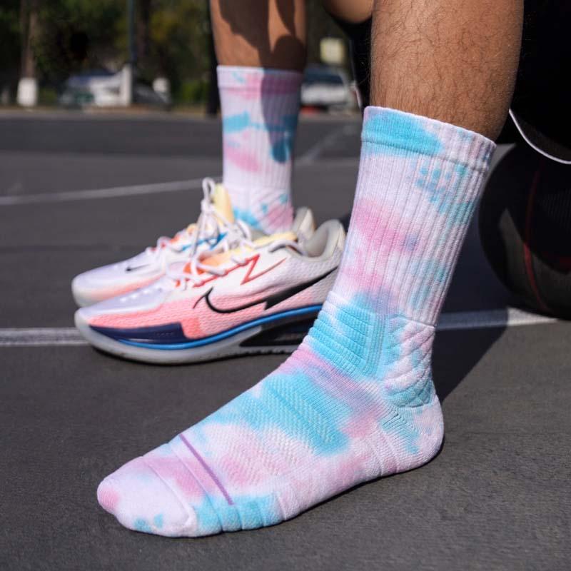 Спортивные носки Ehot Tie-Dye Pink-Cyan Crew Socks