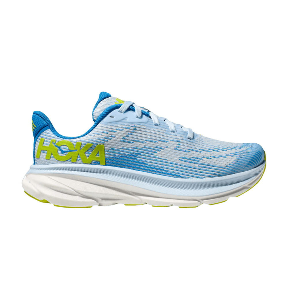 Кроссовки HOKA Clifton 9 Kids 'Ice Water Evening Primrose'