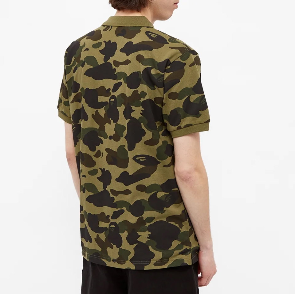 Поло BAPE 1st Camo Patched Polo Green
