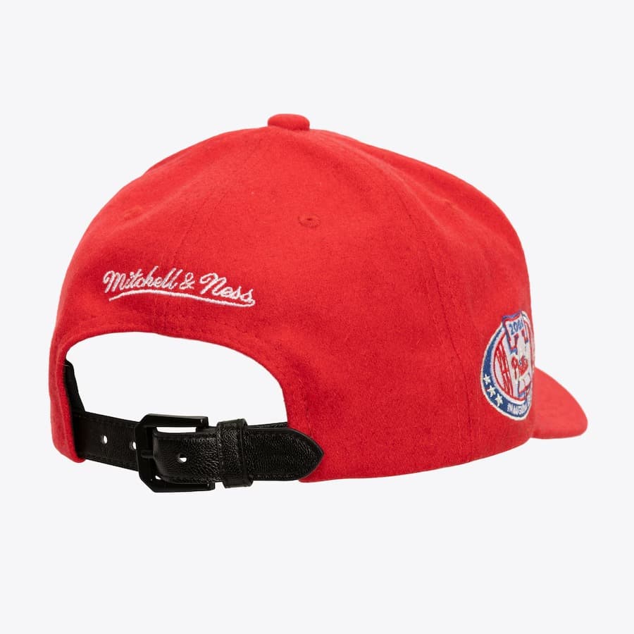 Бейсболка Mitchell & Ness Red Philadelphia Phillies Kicking Wool Pro Adjustable Hat