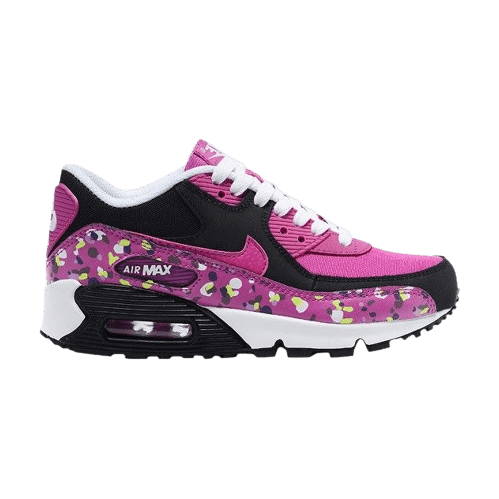 Кроссовки Nike Air Max 90 Premium Mesh GS 'Fuchsia Flash Polka Dots'