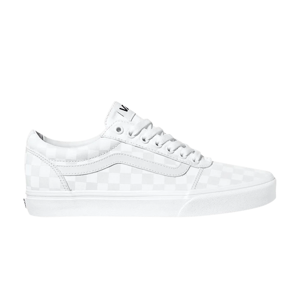 Krossovki-Vans-Ward-Checkerboard-White