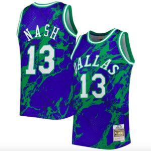 1998-99-Dallas-Mavericks-13-Steve-Nash-Mitchell-Ness-Marble-Blue-Jersey-1-300x300