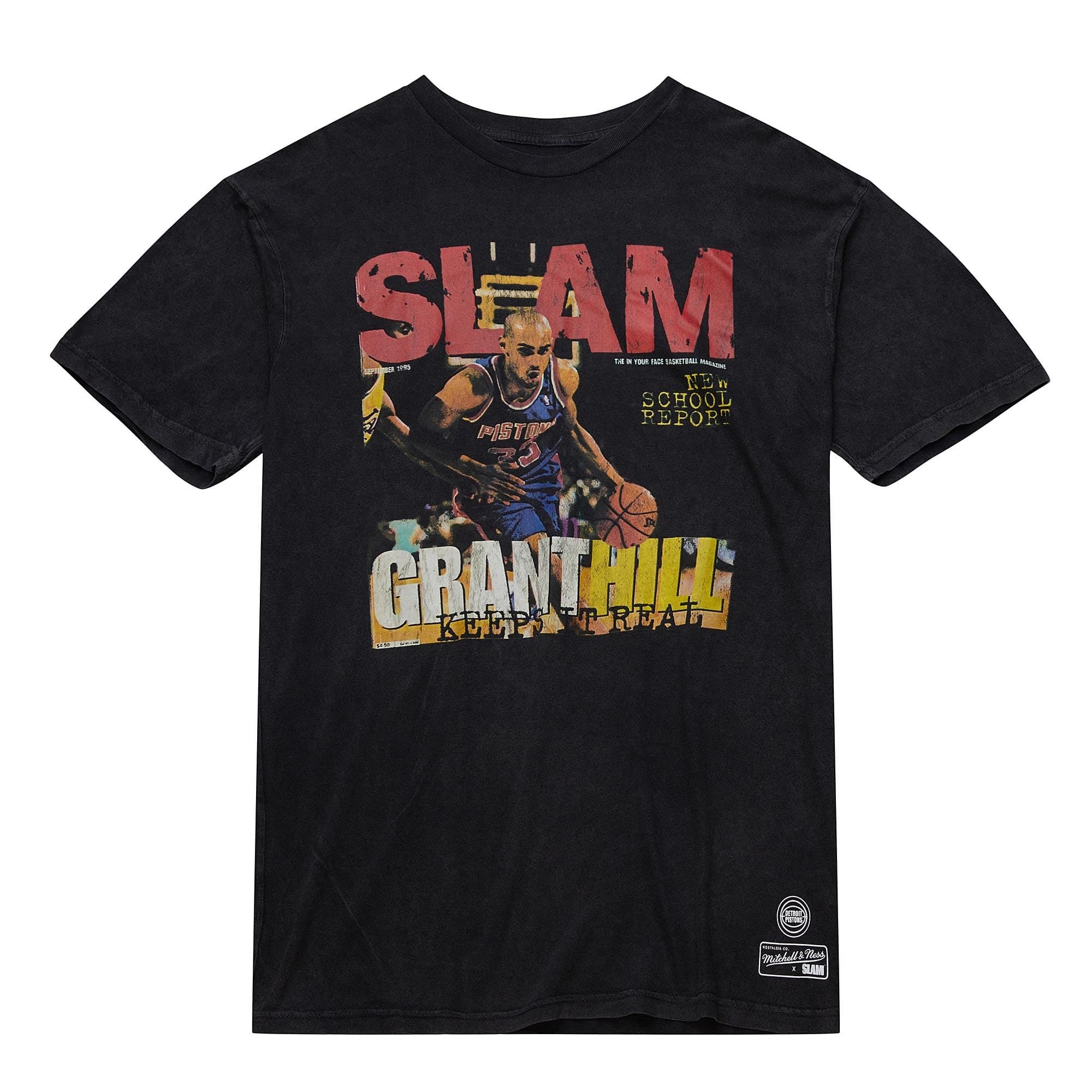 Футболка Mitchell & Ness SLAM Vintage Detroit Pistons T-Shirt