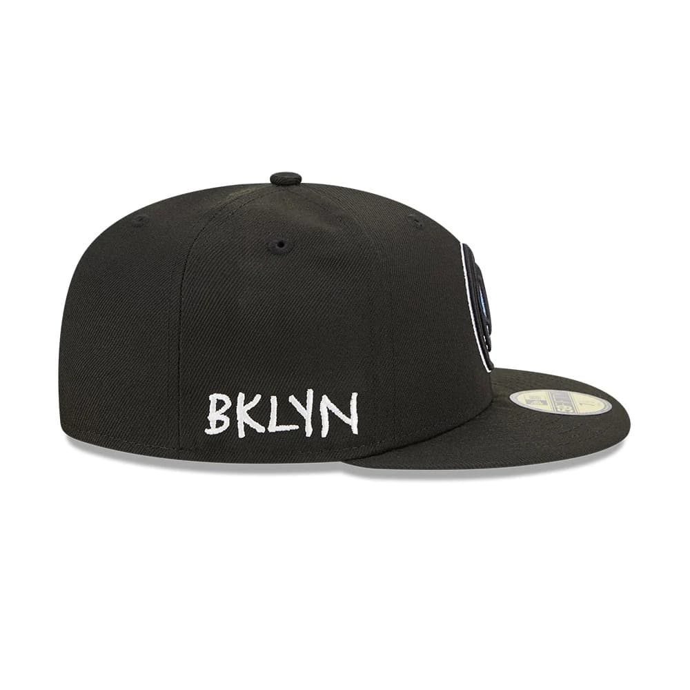 Бейсболка New Era Brooklyn Nets 59FIFTY 2023 City Edition NBA Fitted Hat