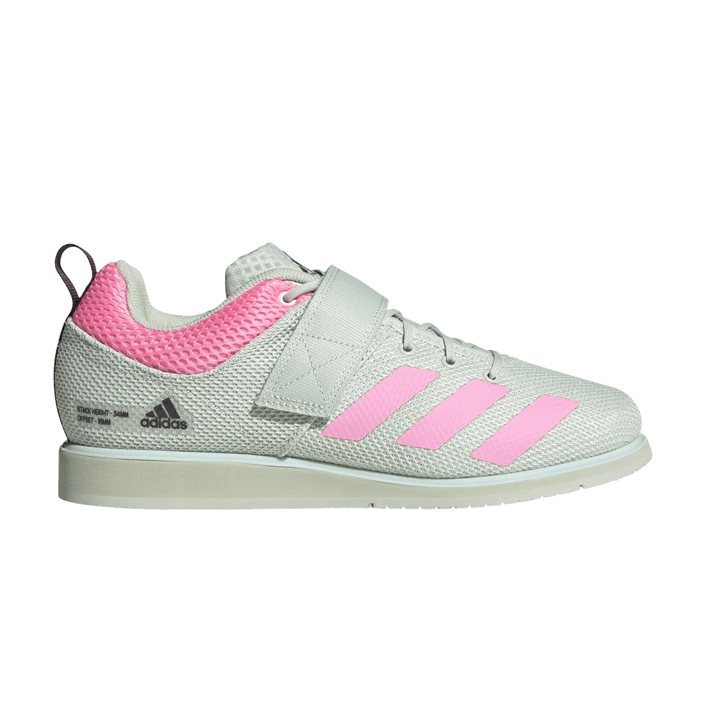 Krossovki-Adidas-Powerlift-5-Linen-Green-Beam-Pink