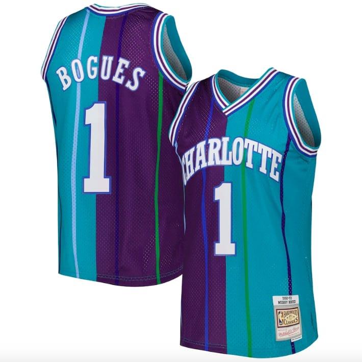 1992-93-Charlotte-Hornets-1-Muggsy-Bogues-Mitchell-Ness-Split-TealPurple-Jersey-3