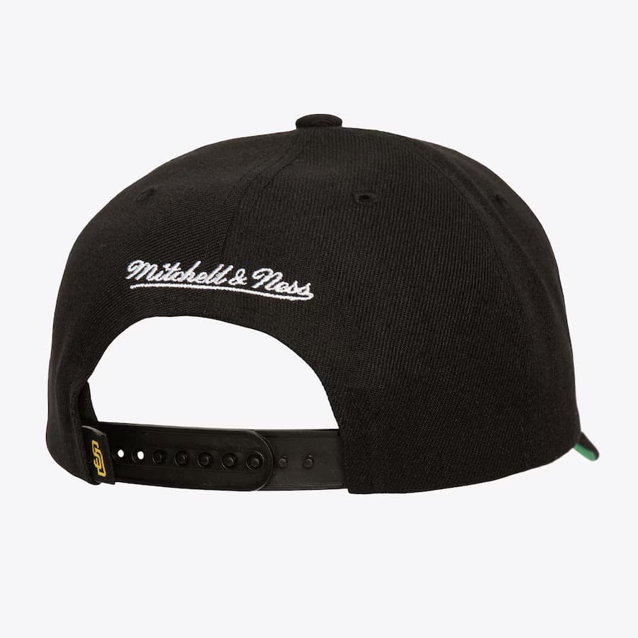 Mitchell-Ness-Black-San-Diego-Padres-Neon-Logo-Pro-Crown-Snapback-Hat-1