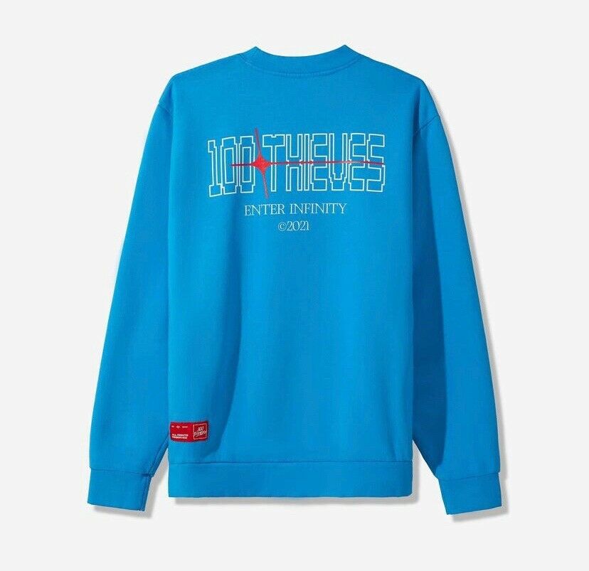 Футболка 100 Thieves Infinite L/S T-shirt Sky