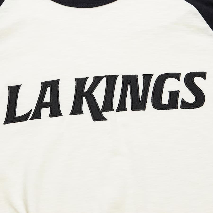 Лонгслив Mitchell & Ness Cream Los Angeles Kings Legendary Slub Raglan Long Sleeve T-Shirt