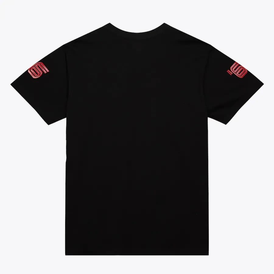 Футболка Mitchell & Ness Black Chicago Bulls Speedway Blurred T-Shirt