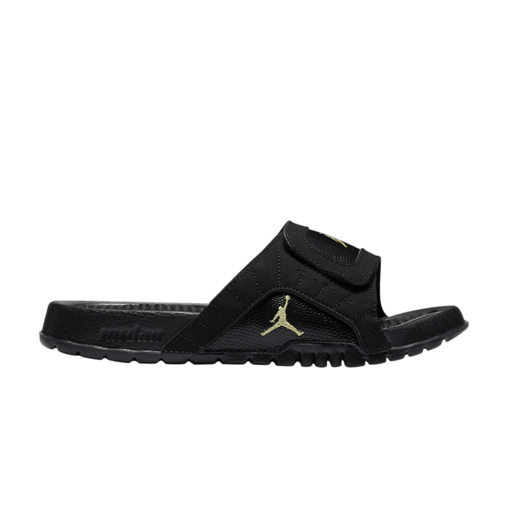 Кроссовки Air Jordan Hydro 12 GS Slide 'Black Metallic Gold'