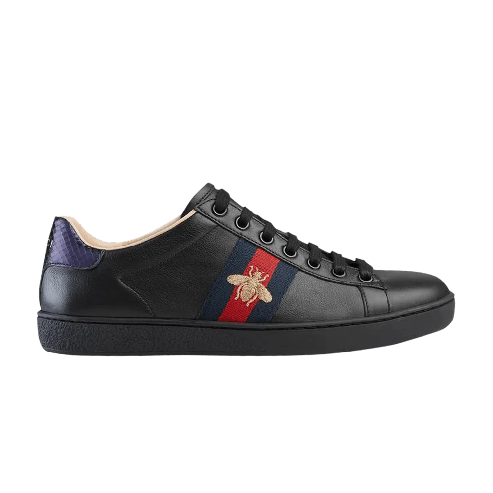 Кроссовки Gucci Wmns Ace Embroidered Low 'Black'