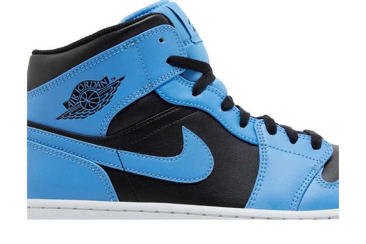 Кроссовки Air Jordan 1 Mid 'University Blue Black'