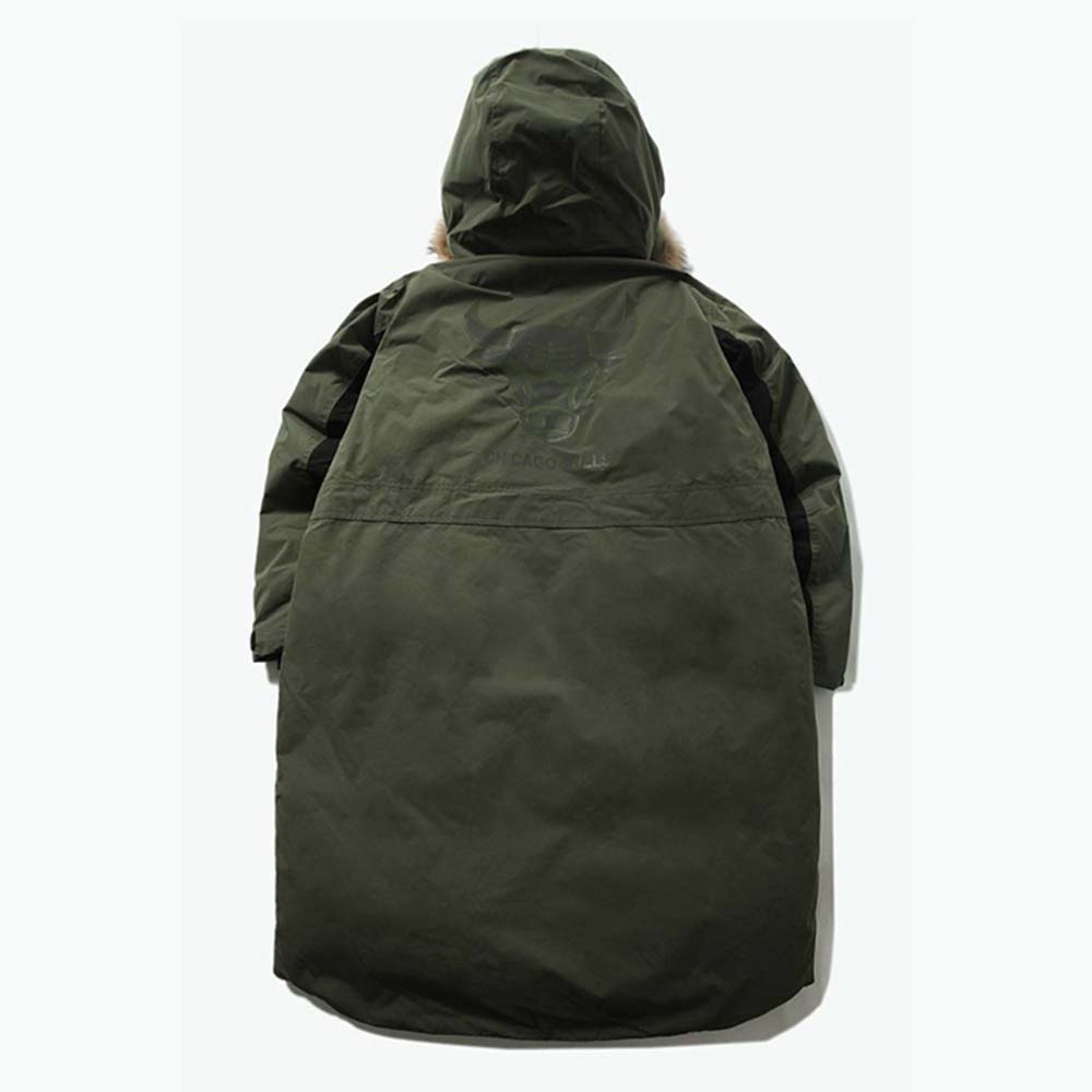 Пуховик 2020 Chicago Bulls Black Khaki Down Jacket Unisex
