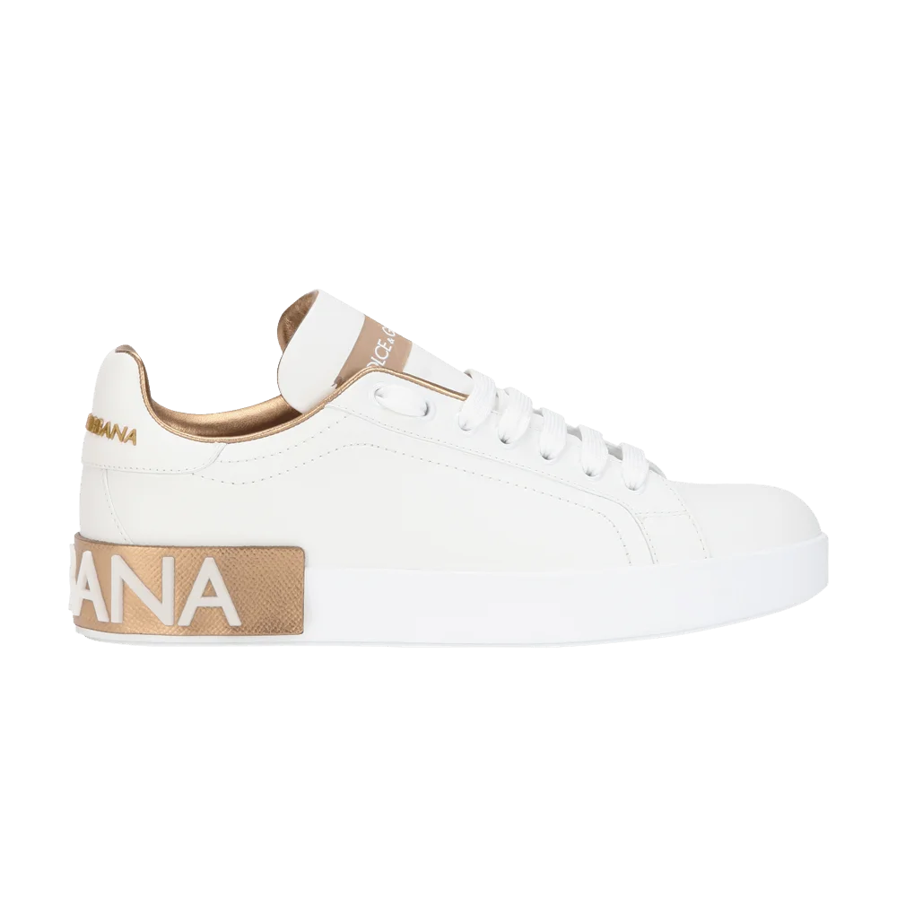 Krossovki-Dolce-Gabbana-Wmns-Portofino-White-Gold