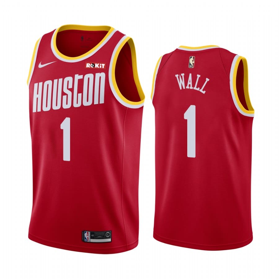 Баскетбольная джерси 2019-20 Houston Rockets #1 John Wall Classic Edition Red Swingman Jersey