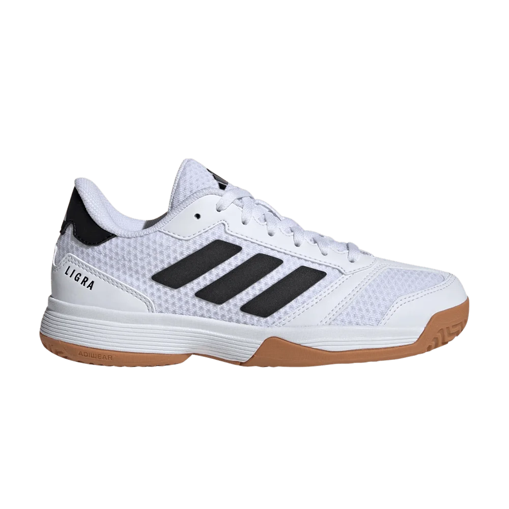 Кроссовки Adidas Ligra 8 Indoor J 'White Black Gum'